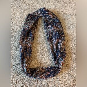 Floral and Navy Infinity Scarf